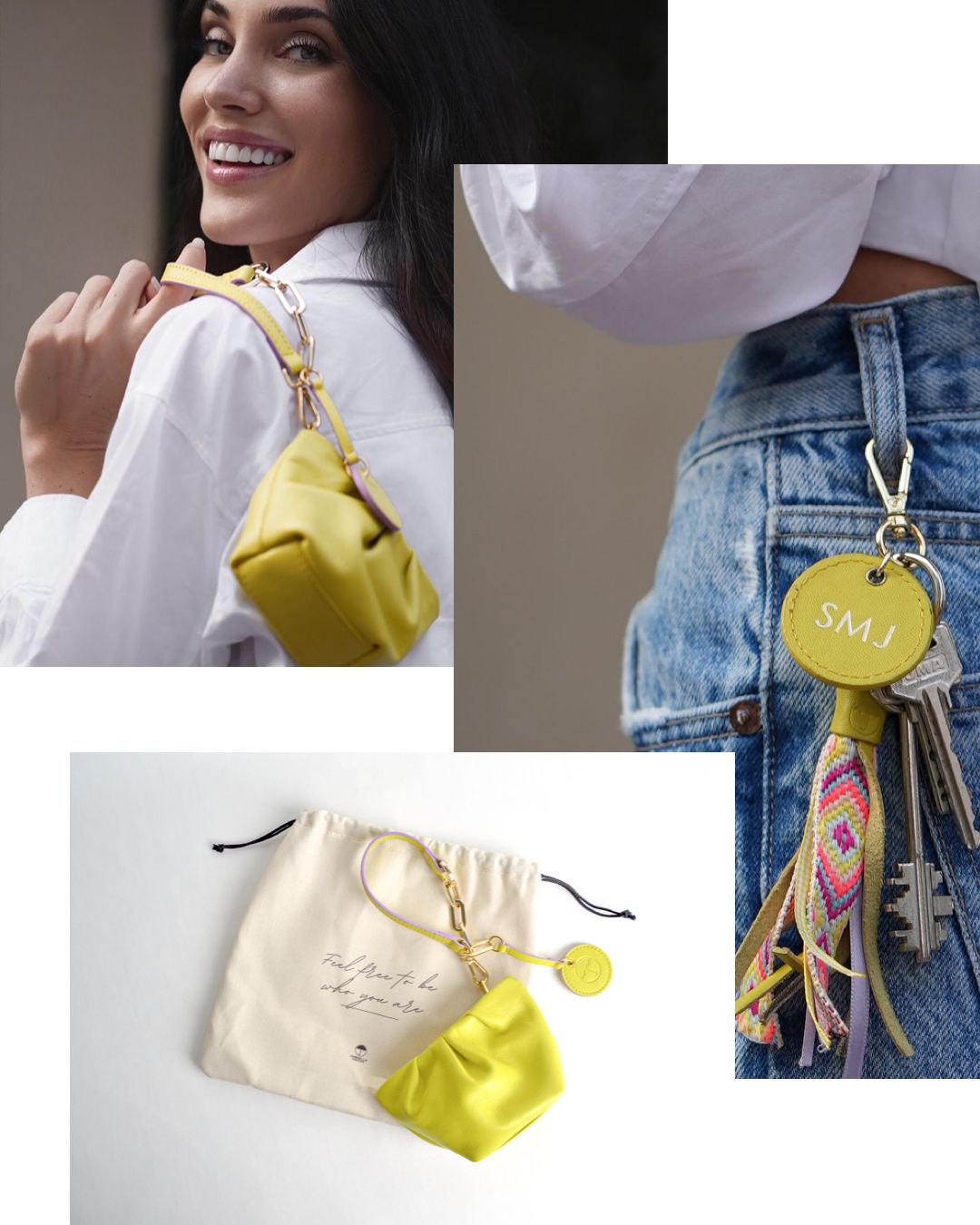 Llavero colgante de flecos Addict