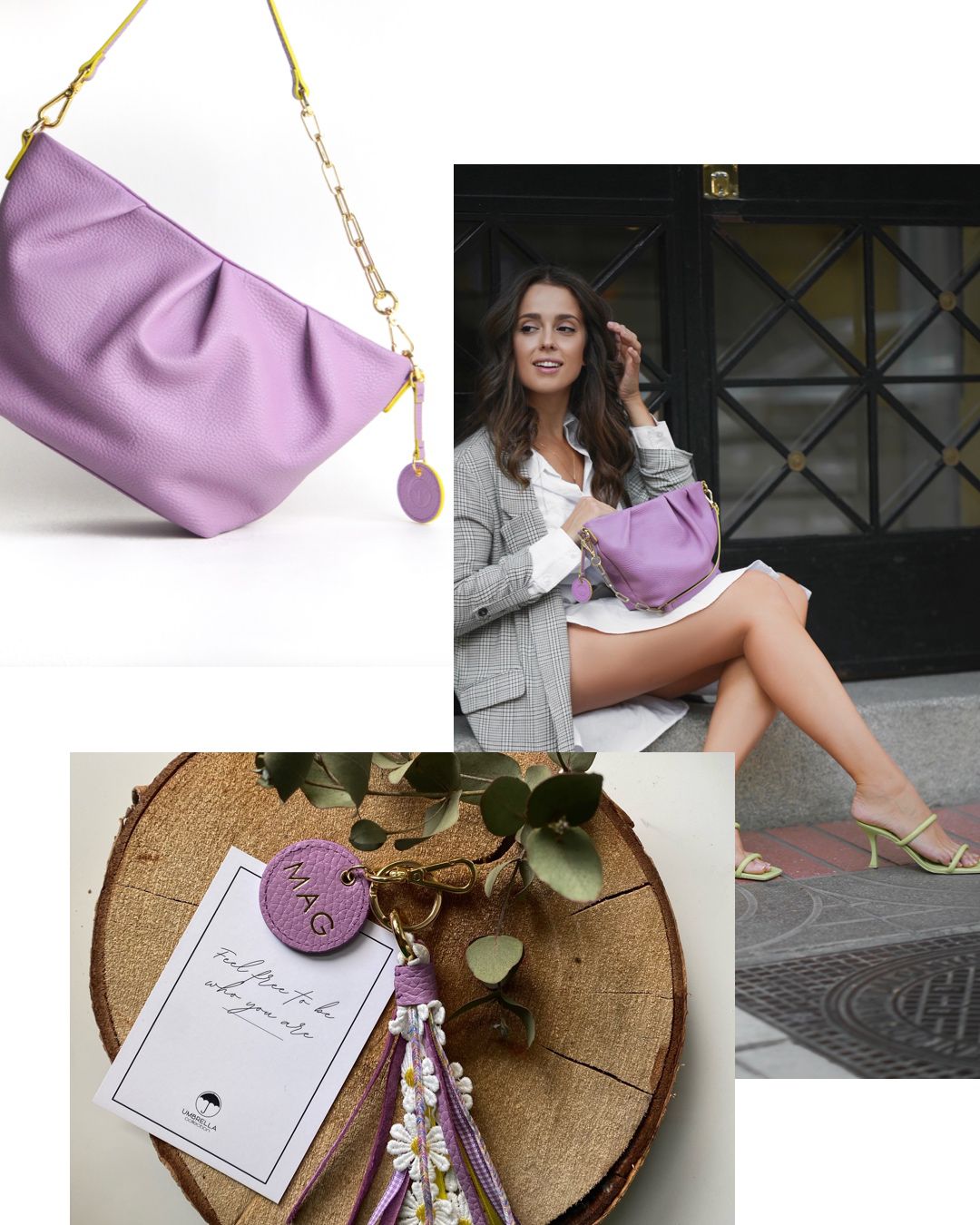 Llavero colgante flecos Tulip