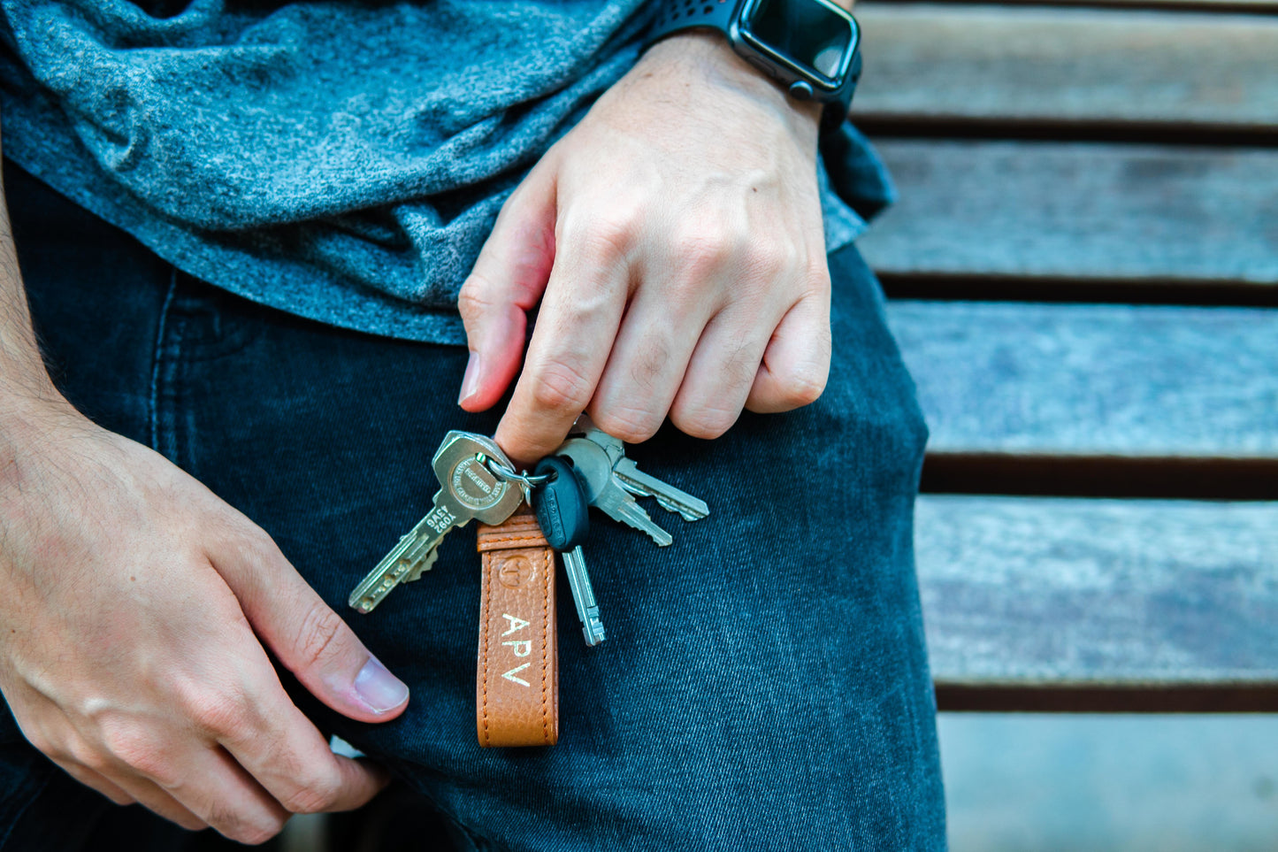 Llavero rectangular Pinewood