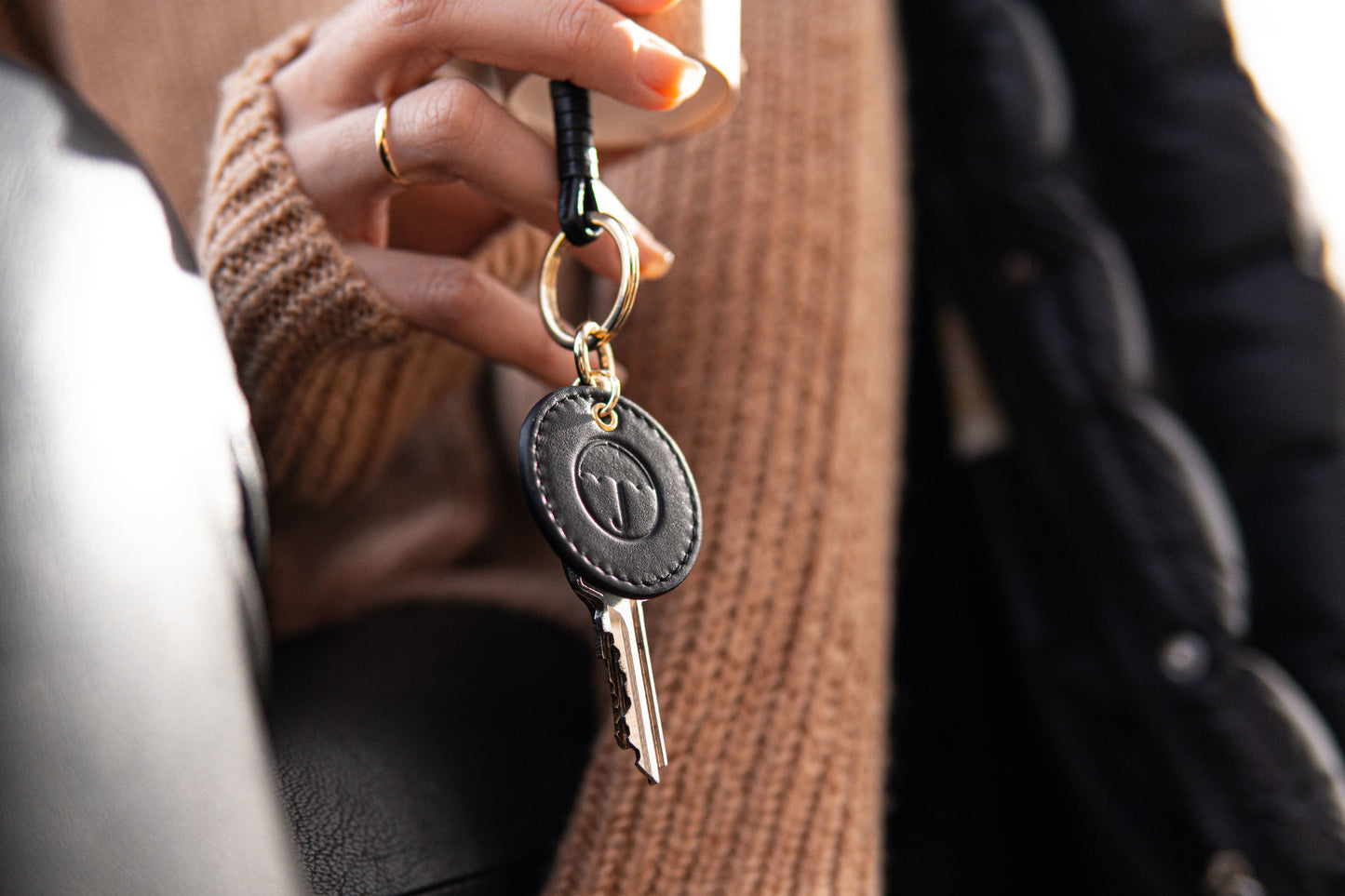 Llavero con colgante de nudo Blacksand